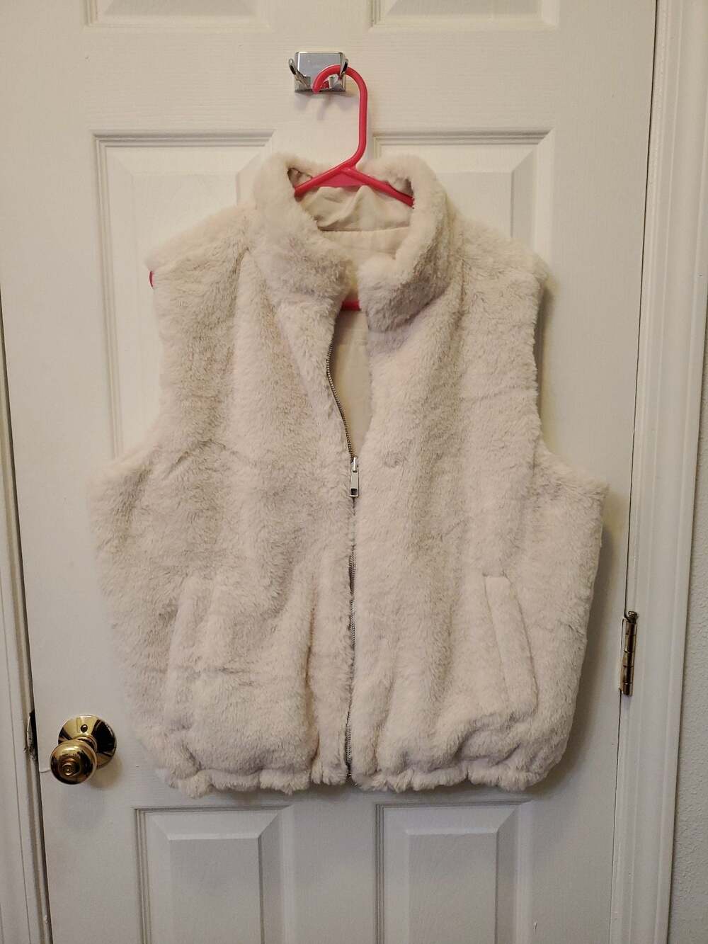 Urban Republic Reversible Faux Fur and Quilted Zip-Up Vest